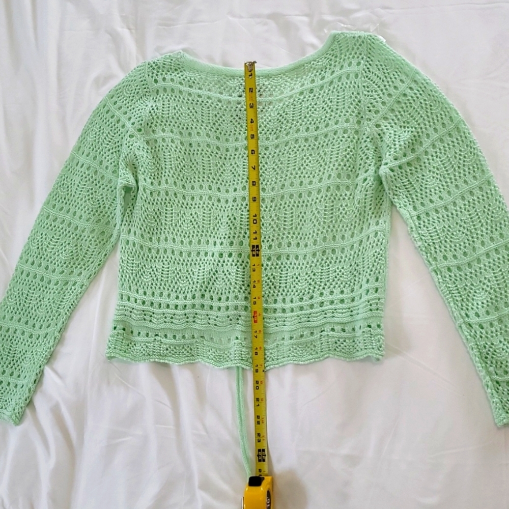 NWT Jolie & Joy knit top mint green Large - Picture 3 of 6